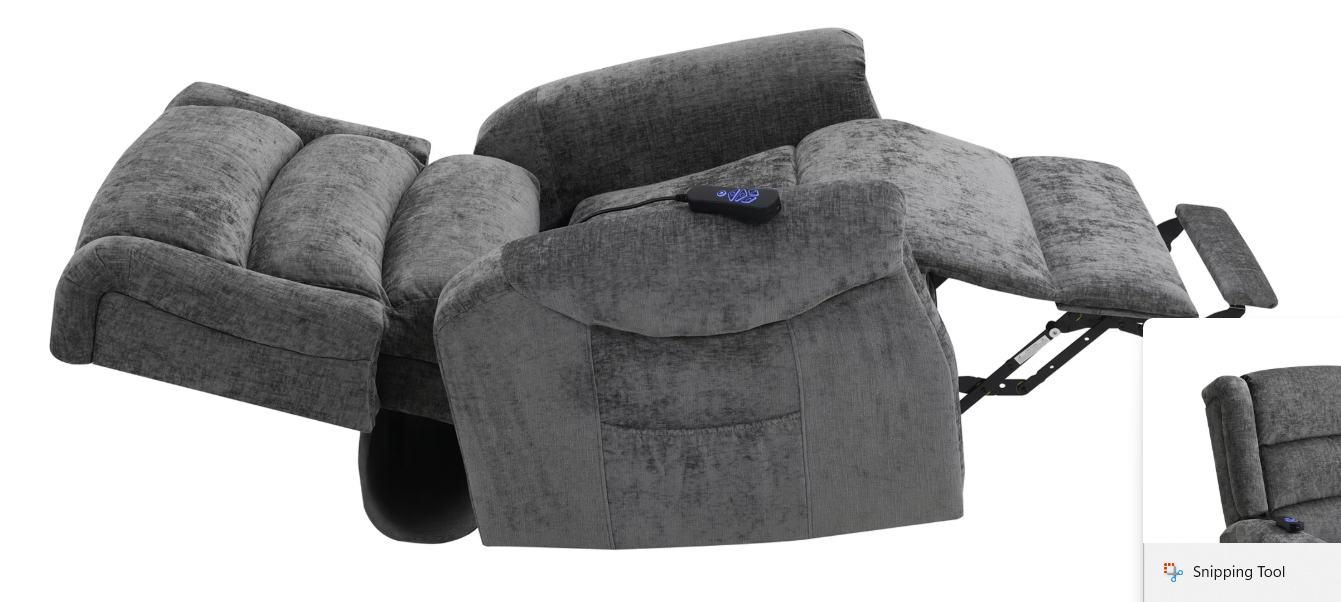 Kingsley Lift & Rise Recliner Chair (Grey)