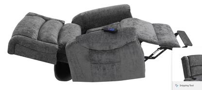 Kingsley Lift & Rise Recliner Chair (Grey)