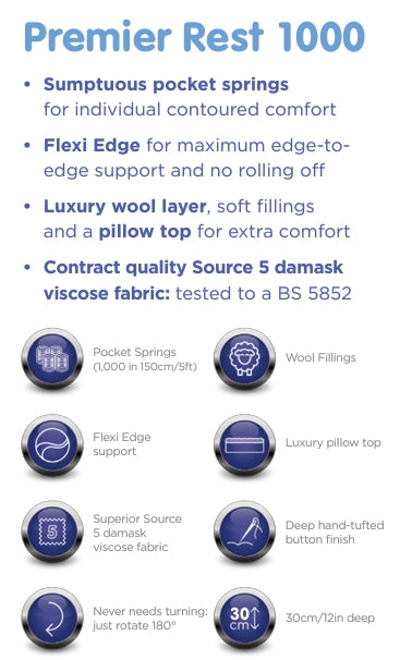 Deep Sleep Premier Rest 1000 Pillow Top (Fast Track)
